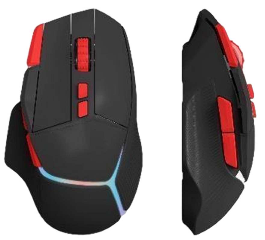 8000 DPI 58g Ultra-Lightweight 9D Ergonomic Gaming Mouse Olejno-sprayed Laser-engraved Logo Odporny na pot i antyslizgowy