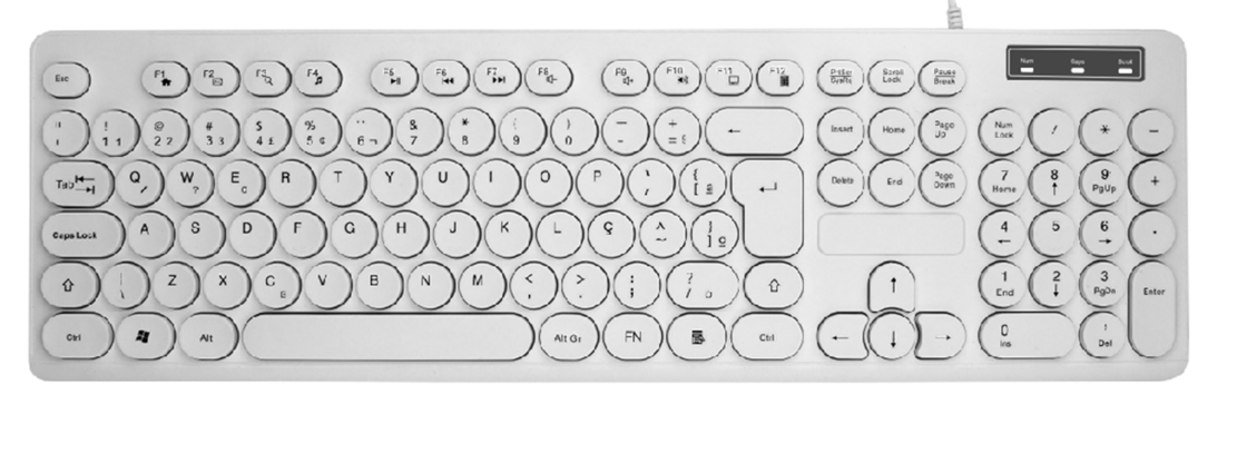 104 klawisze wodoodporna klawiatura USB HIPS Materiał Ergonomiczna konstrukcja obsługuje dostosowanie logo do sypialni i innych