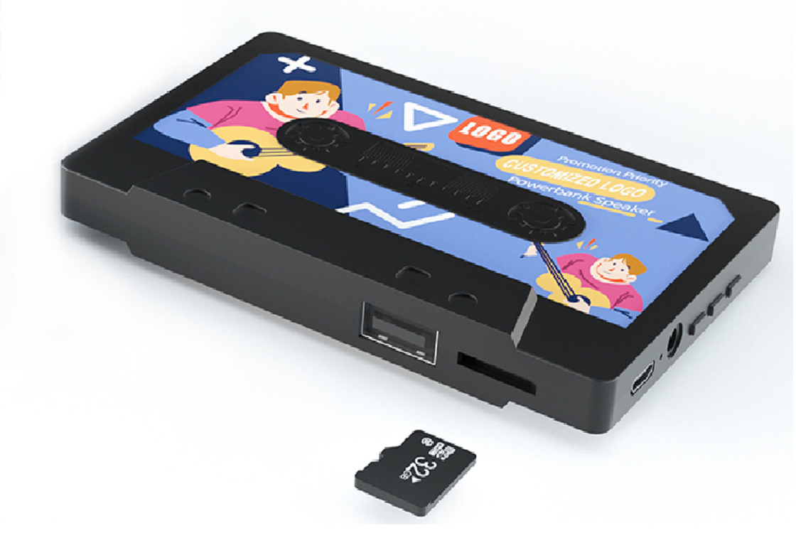 Bluetooth 5.0 Karta TF Radio FM Wspiera 32GB Karta pamięci 19mm Full-frequency Speaker Minimalistyczny styl biznesowy