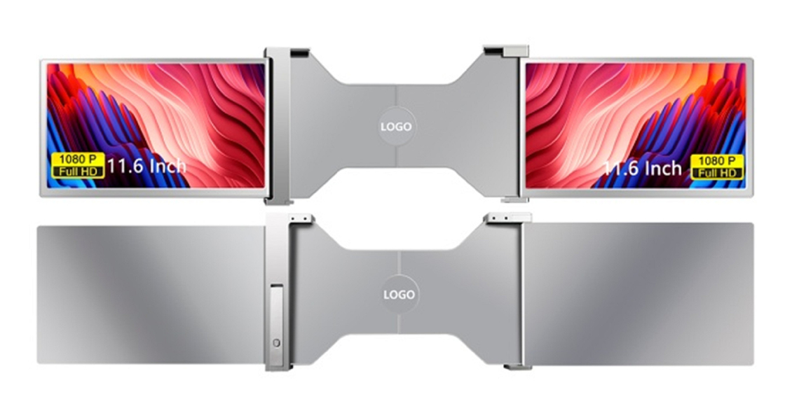 Trójekranowy monitor komputerowy FHD Productivity Entertainment z cienkim wyświetlaczem 25,3 mm Full HD IPS 1920 × 1080 Wsparcie HDR