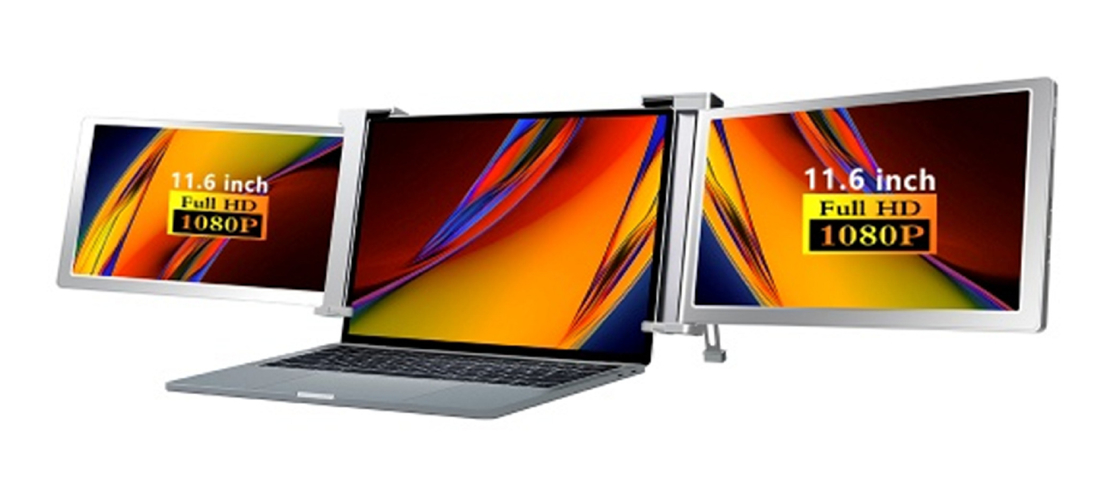 Trójekranowy monitor komputerowy FHD Productivity Entertainment z cienkim wyświetlaczem 25,3 mm Full HD IPS 1920 × 1080 Wsparcie HDR