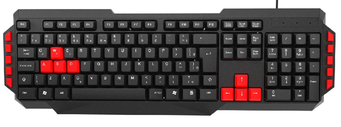 Wodoszczelna klawiatura komputerowa 441g 1,2 m Drut 104 klawisze + 10 klawiszy prędkości USB Wtyczka i odtwarzanie HIPS Ergonomiczna konstrukcja dla pracowników biurowych Użytkowników domowych