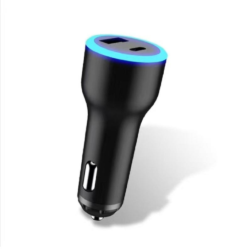 Wspiera USB-C PD 65W 20V/3.25A Laptop szybkie ładowanie+USB-A QC 18W ABS+PC Materiał ognioodporny Błękitne światło wskaźnika LED