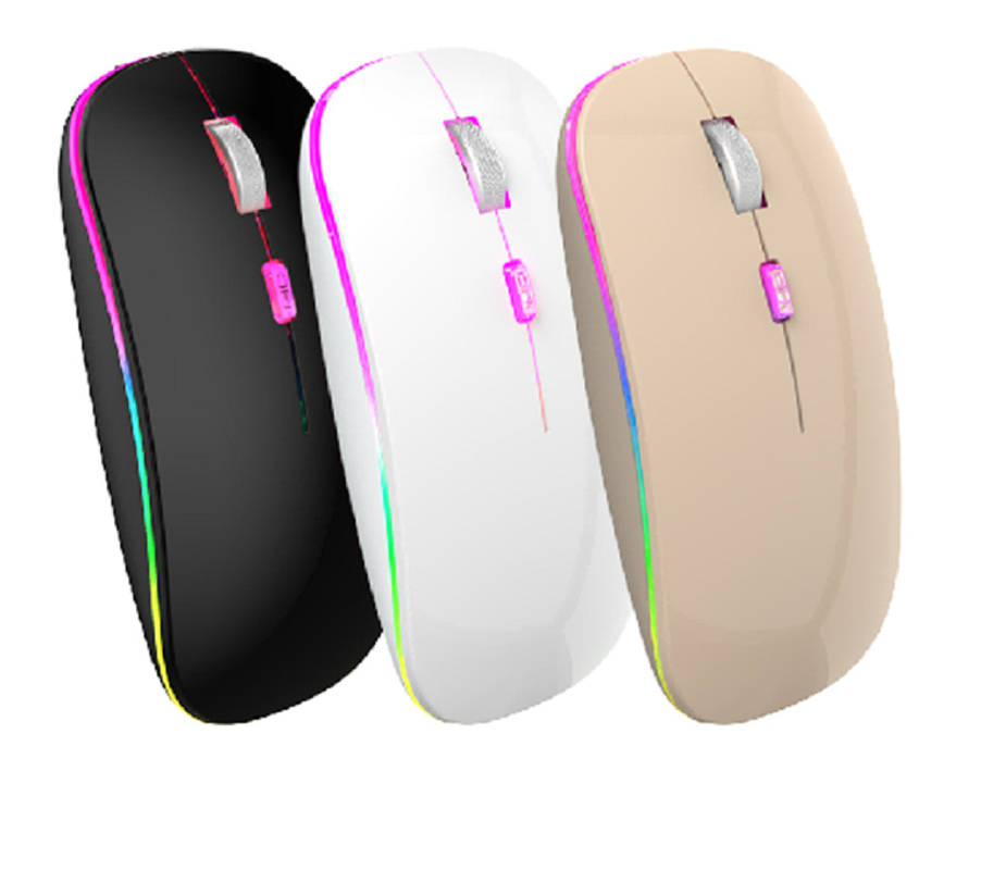 2.4G mysz Bluetooth z oknami i IOS 4 Precision Buttons Mysz 1600DPI Tracking Powtórnie ładowalna mysz Lightning
