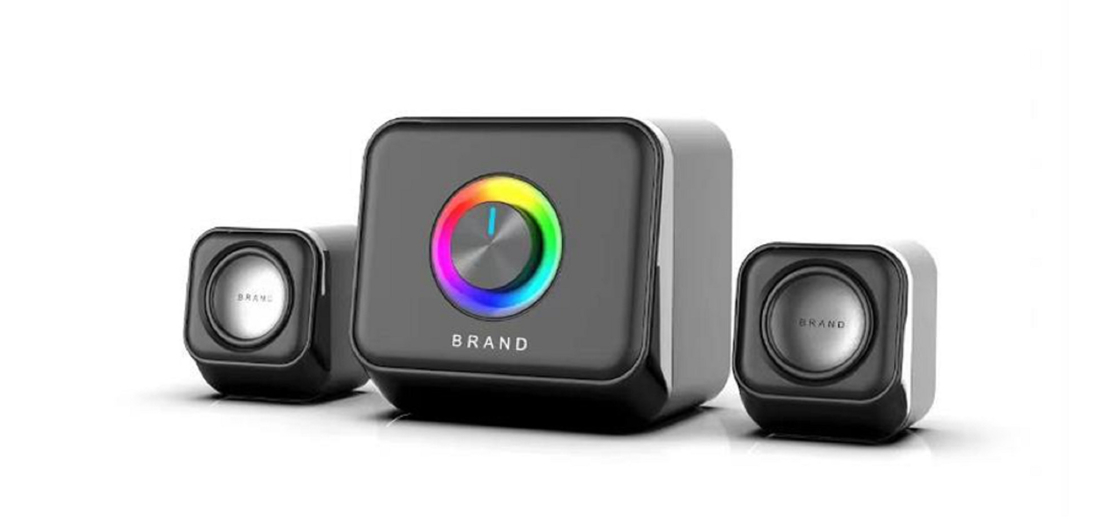 Słownik komputerowy 3W*2 Mid-tweeter+5W Bass 52mm 65dB SNR USB / Bluetooth Switching dla pracowników biurowych