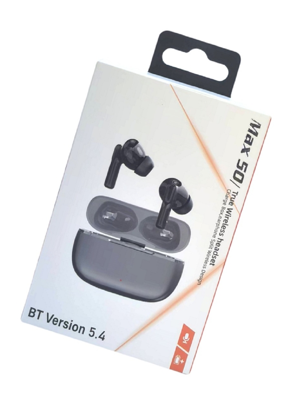Bezprzewodowe słuchawki douszne Mini TWS Bluetooth w wersji 5.4, słuchawki F13, głośnik miedziany, etui 200mAh, 100 sztuk w kartonie, gotowe, czarne