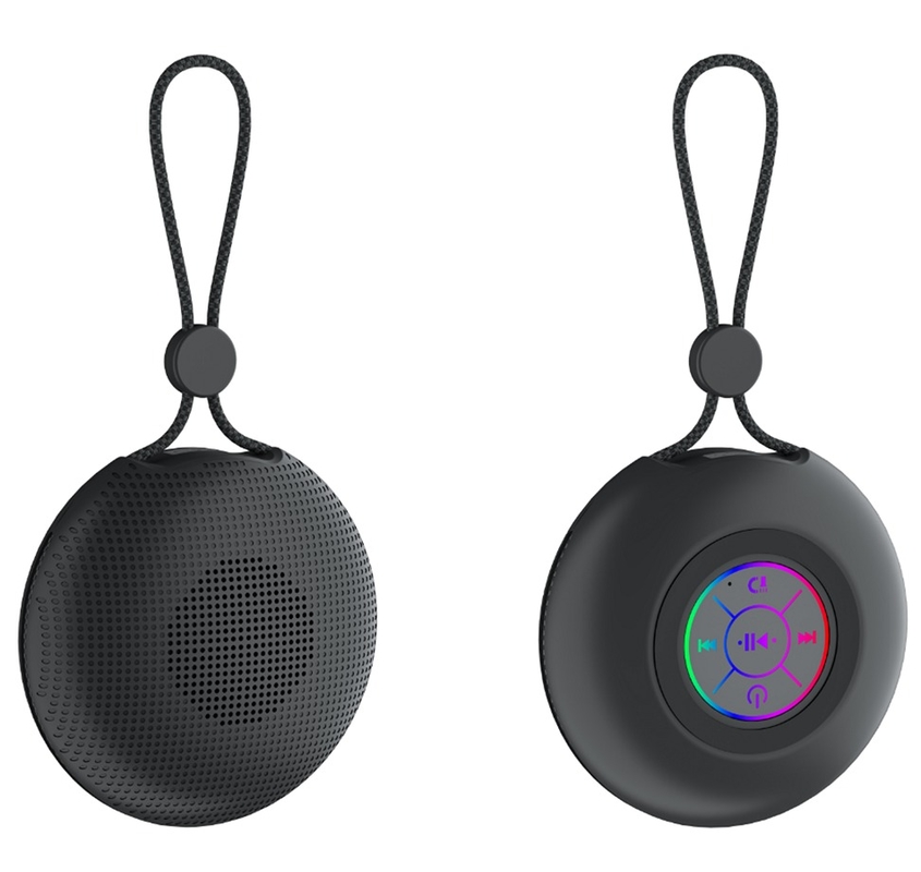 Przenośny głośnik bluetooth 5.3 z wodoodpornością IPX4 światła RGB Design liny zawieszonej 52mm Kierowca 5W Wyjście Typ C ładowanie