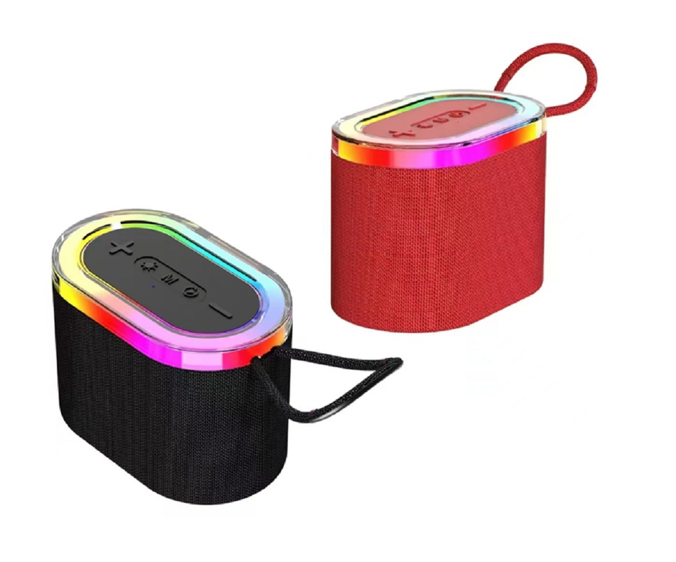 Przenośny głośnik Bluetooth 5.3 z baterią 800mAh obsługuje kartę AUX TF i odtwarzanie USB zawiera wbudowane światła RGB