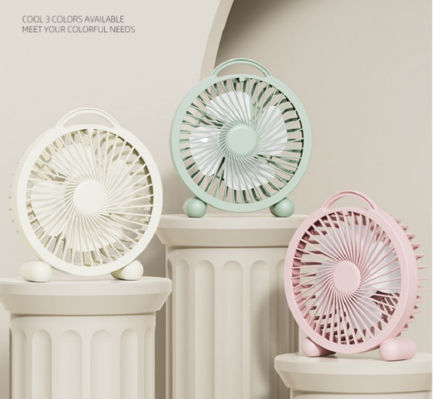 Przenośny wentylator USB z bezpośrednim podłączeniem, nie wymaga kabla do ładowania, napięcie 5V i moc 3W, ultralekki 111G