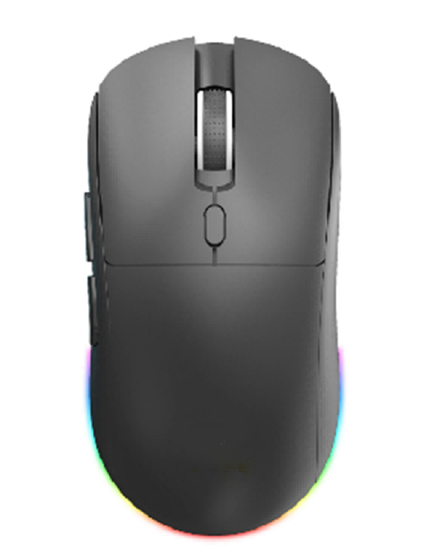 Mysz laserowa 6-przyciskowa w trybie podwójnym 2.4G+Bluetooth, 800-1600 DPI, bateria 500 mAh dla pracowników biurowych i graczy