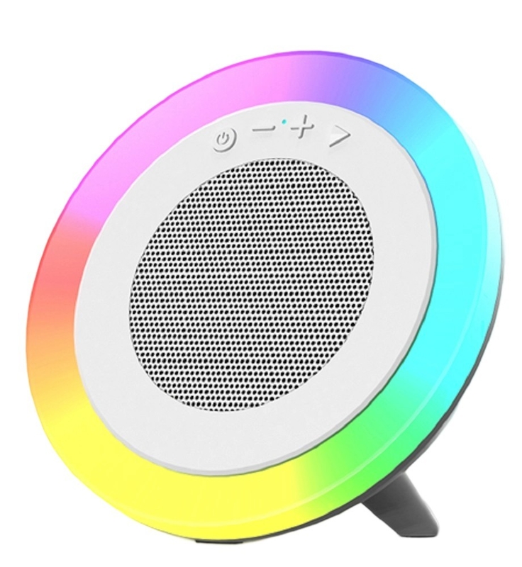 Biały głośnik Bluetooth trójtrybowy 66MM 5W Wyjście Bateria 1200mAh Obsługuje odtwarzanie USB/TF/AUX i oświetlenie RGB