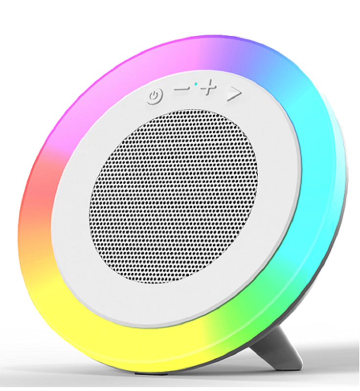 Biały głośnik Bluetooth trójtrybowy 66MM 5W Wyjście Bateria 1200mAh Obsługuje odtwarzanie USB/TF/AUX i oświetlenie RGB