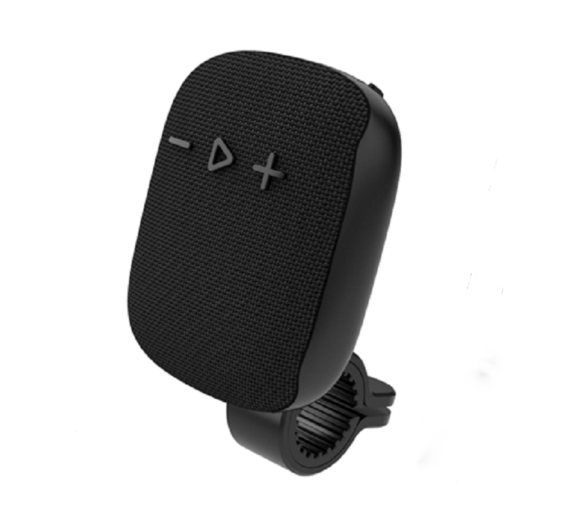 Bluetooth 5.3 głośnik,5W 45MM sterownik, 400mAh bateria, ABS + tkanina + silikon Materiał, TF / FM / USB odtwarzanie i połączenie ((czarny, czerwony, niebieski)