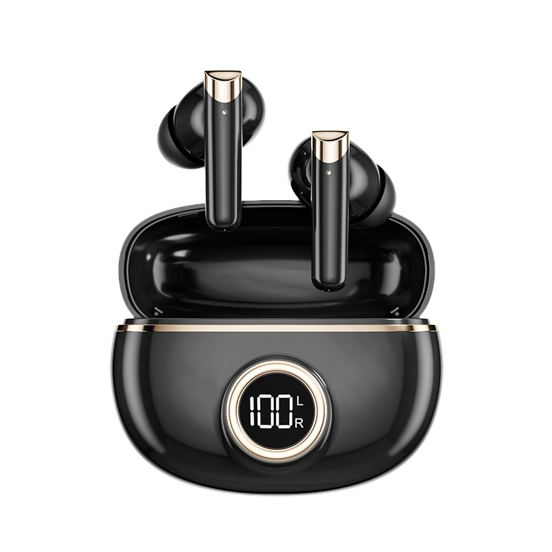 ETEK Platerowane słuchawki Bluetooth 5.4 TWS z F10, ogniwo słuchawki 25mAh + etui 230mAh (płytka ochronna), czas rozmów 2-3h.