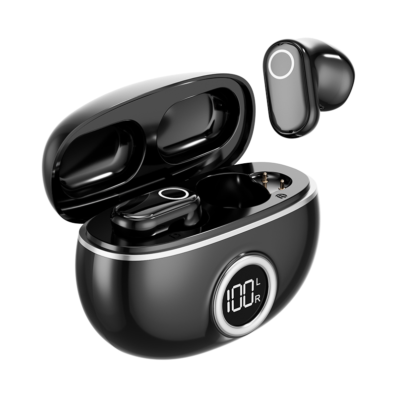 ETEK Platerowane słuchawki Bluetooth 5.4 TWS z F10, ogniwo słuchawki 25mAh + etui 230mAh (płytka ochronna), czas rozmów 2-3h.
