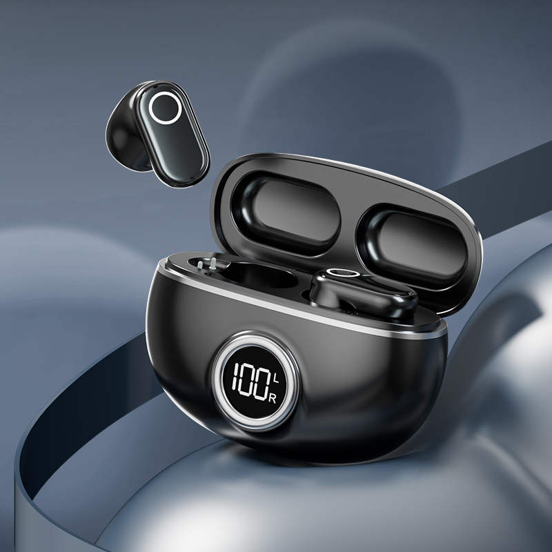 ETEK Platerowane słuchawki Bluetooth 5.4 TWS z F10, ogniwo słuchawki 25mAh + etui 230mAh (płytka ochronna), czas rozmów 2-3h.