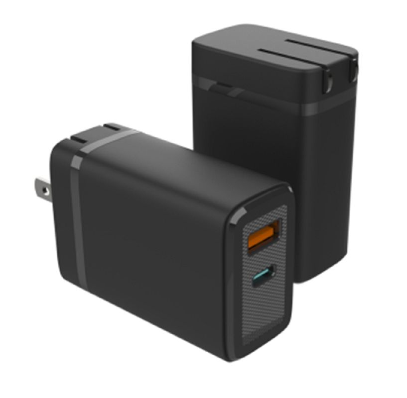 Technologia ETEK GaN umożliwia wydajne szybkie ładowanie telefonów Inteligentny podział mocy na dwa porty: 1 USB-C + 1 USB-A