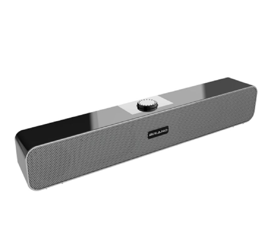 Ultra-cienki soundbar USB z dwoma 2-calowymi przetwornikami, 3W*2 stereo, Plug-and-play, smukły profil 55 mm