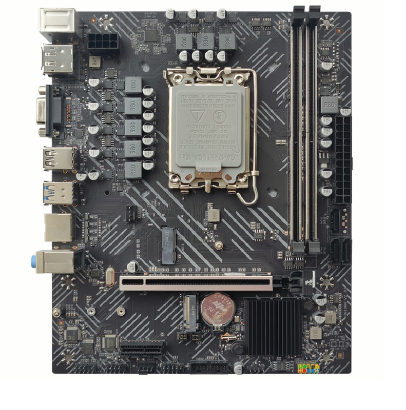 ETEK H610 Płyty główne Micro-ATX do procesorów LGA1700 DDR4 Dwu-Channel PCIe 4.0 x16 Slot DP+HDMI+VGA Opcjonalne wyjścia