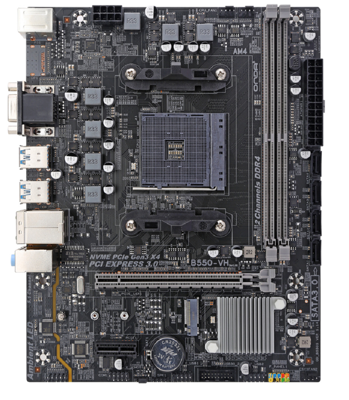 Płyta główna ETEK AM4 Micro-ATX dla procesorów AMD Ryzen, dwukanałowa DDR4 3600MHz, gniazdo PCIe 4.0*16