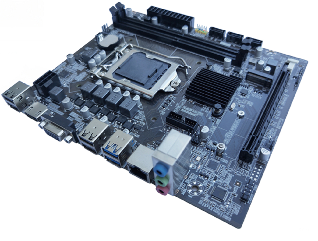 Płyta główna ETEK H110 Chipset Micro-ATX dla procesorów 6. i 9. generacji, dwukanałowa DDR4, wyjścia VGA+HDMI, 3*porty SATA + 1*gniazdo M.2