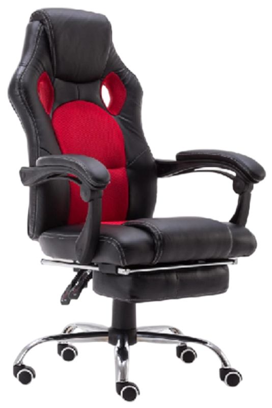 Ergonomiczne krzesło biurowe wyposażone jest w 350 mm odruchy PU z chromowaną podstawą i 100 mm pomalowania, wielofunkcyjny mechanizm