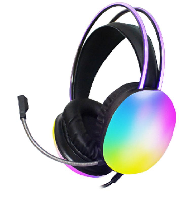 Słuchawki przewodowe wyposażone w przetworniki 40mm z pasmem przenoszenia 20Hz~20MHz, mikrofon dookólny 6.0x5mm