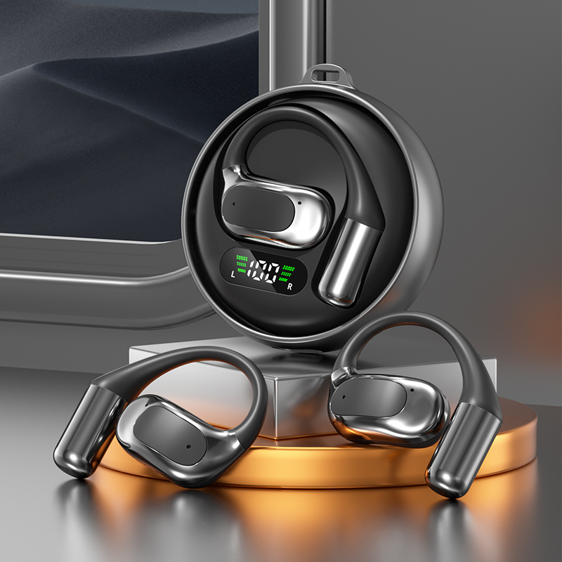 Słuchawki TWS Bluetooth 5.4, A2DP/AVRCP/HFP, przetwornik 13 mm z miedzianym pierścieniem, czarne/kolor skóry, chip Bluetrum5756C