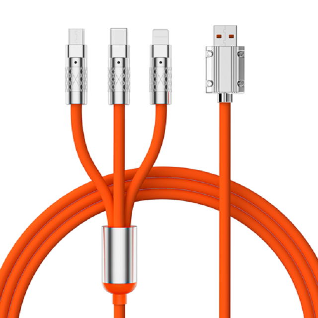 Kabel USB ETEK 120cm do szybkiego ładowania, PVC + stop cynku, 4-rdzeniowy CCA, wskaźnik LED, możliwość dostosowania wielu kolorów