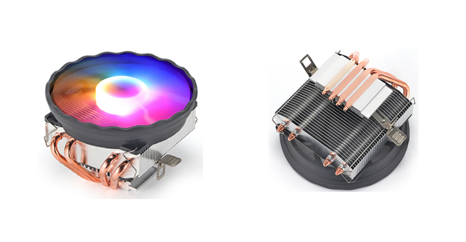 Uniwersalny cooler CPU, 4 rurki cieplne miedziane, wentylator 120mm, 2500RPM, FM/AM3/AM4/AM5/LGA115x/1200/1366/1700/2011, łożysko hydrauliczne, 20dB