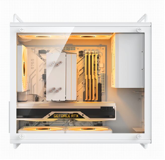 20L Kompaktna obudowa do PC do gier, M-ATX/ITX, 326mm GPU, 155mm CPU Cooler, 140mm PSU, opcje podwójnej przedniej panele, filtry magnesowe