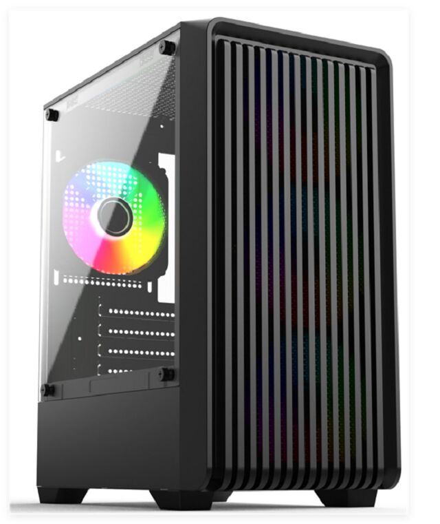 Wyrób PC z szkła hartowanego w środku wieży, podwójne szkło, chłodzenie wodne 240 mm, M-ATX/ITX