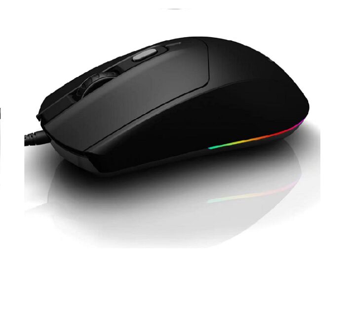 Czteromiesięczna mysz RGB, 78g, 1000 DPI, czarna, 1,2M kabel USB ze światłem