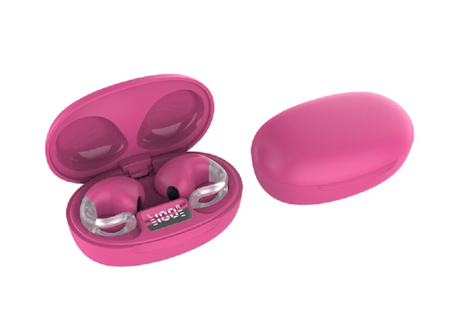 OWS otwarte słuchawki bezprzewodowe, 12mm Driver, 4H Playtime, Bluetrum 5656T, Czarny/Biały/Różowy/Czerwony