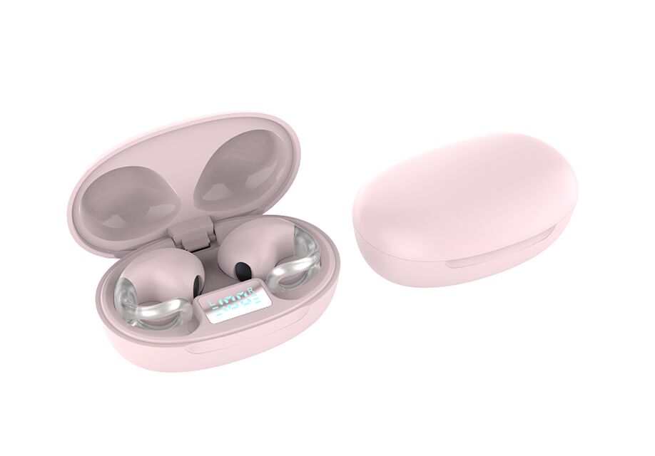 OWS otwarte słuchawki bezprzewodowe, 12mm Driver, 4H Playtime, Bluetrum 5656T, Czarny/Biały/Różowy/Czerwony