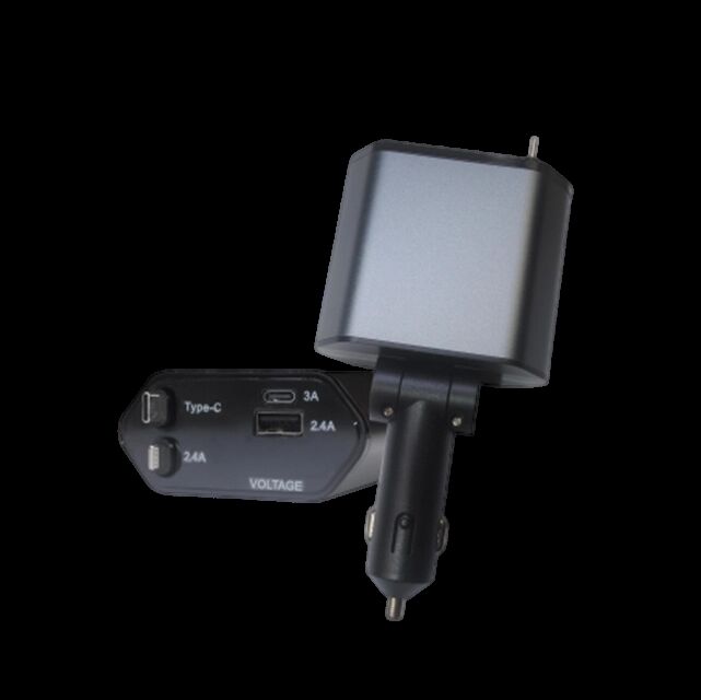 Ładowarka samochodowa z aluminium o mocy 100 W z 66 W PD, USB-A & Lightning, dla urządzeń Apple / Android