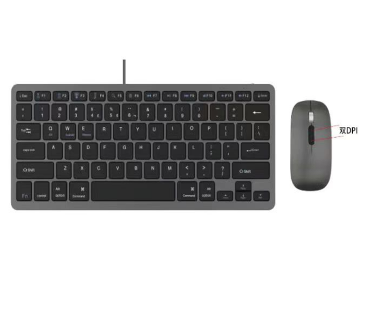 Slim Metal BT Dual-Mode Combo, 78-Key + Roller Mouse, typ C ładowalny