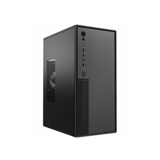 Kompaktowa obudowa ATX 0,33 mm SPCC, przedni wentylator 12 cm, dwa porty USB + audio, obsługa M-ATX, 260*160*350 mm
