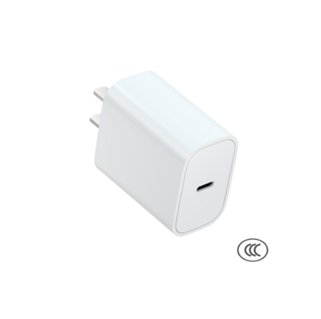 25W PD European Fast Charger Color Box, wejście AC 100-240V, biały