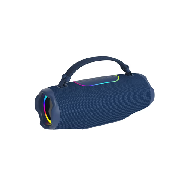 60W RGB Party Speaker, 2.1CH Deep Bass + Dynamic Lights, 3600mAh Desktop Portable Audio (Czarny / Niebieski / Szary)