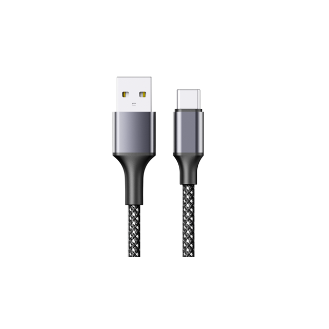 Magnetyczny kabel USB2.0 z szybkim ładowaniem, chowany, Type-C na A, 3A/480Mbps, 1M w oplocie
