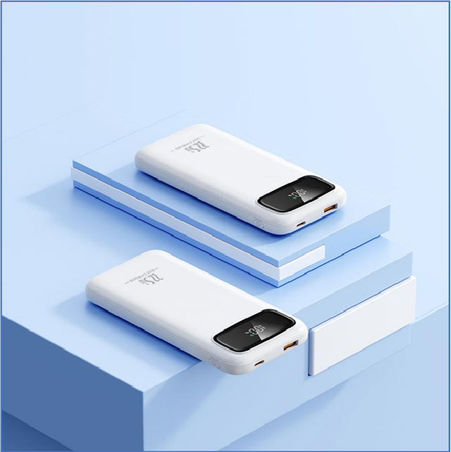 10000mAh 22.5W Smart Display Power Bank, Type-C PD Fast Charge, Cyfrowy Ekran i Zatwierdzony do Lotów