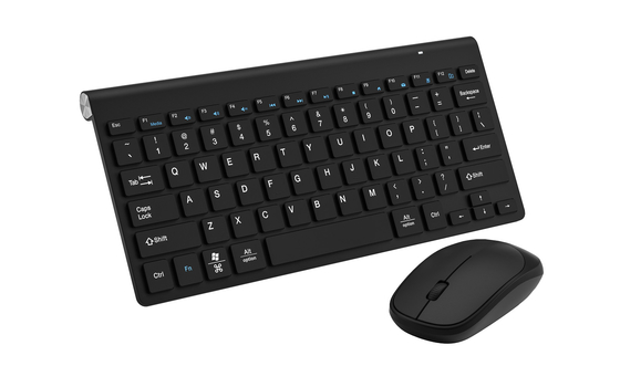 Bezprzewodowy 2.4G All Black klawiatura i mysz prosty styl do biura domowego