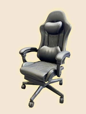 Wysokiej klasy krzesło do gier z ergonomicznym wzornictwem, regulowalnymi częściami, wygodnymi materiałami do najwyższej klasy gier.