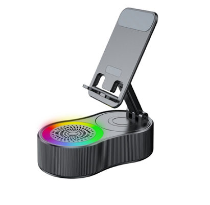Zintegrowany głośnik Bluetooth 3000mAh Power Bank Z Portem USB TWS Pairing RGB Lighting Przenośny Dla Miłośników Muzyki
